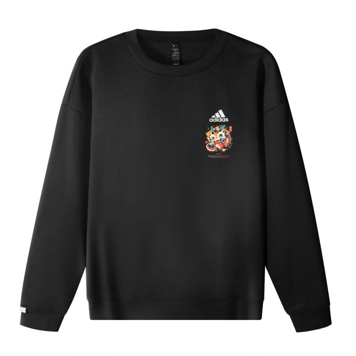Adidas Adidas Sweatshirts Unisex Black Crew Neck Moderate Regular