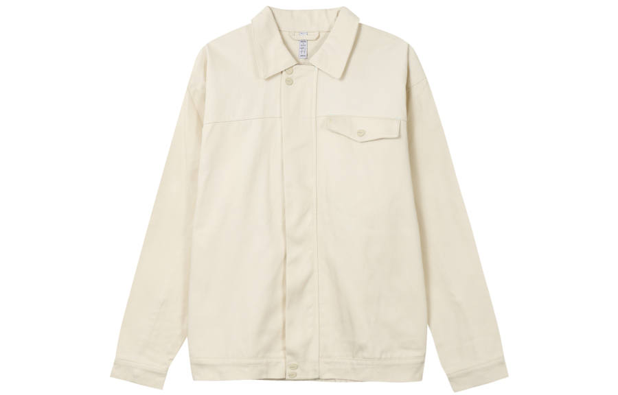 Adidas Originals Jackets Unisex Yellow/White Lapel Moderate Workwear