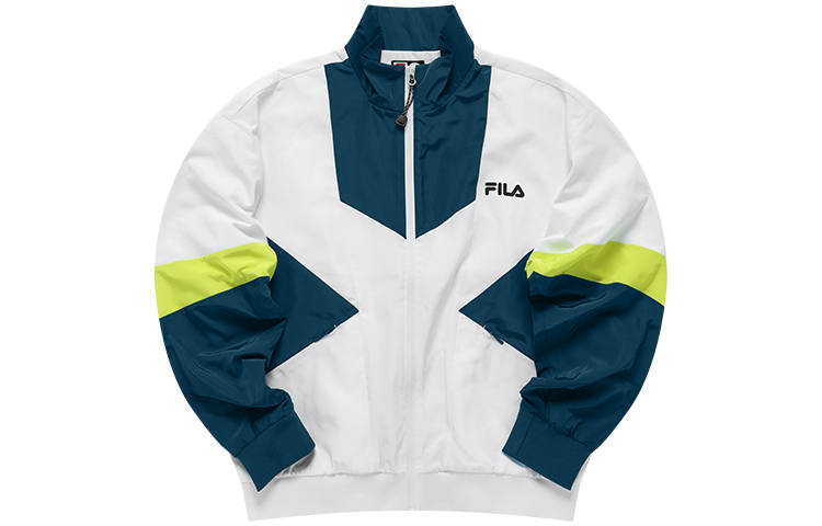 FILA FUSION Jackets Men's Standard White Stand Collar Moderate Other