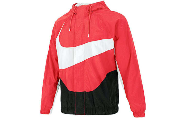 Nike Nike Sportswear Swoosh Men's Logo Woven Hooded Jacket Red