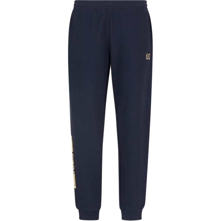 EMPORIO ARMANI EA7 Knitted Sweatpants Men's Dark Blue