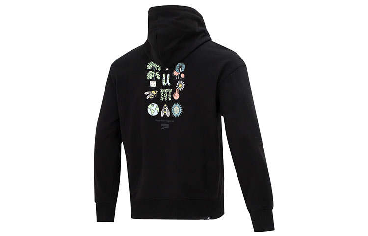 PUMA Jackets Men's Black Hooded Moderate Other