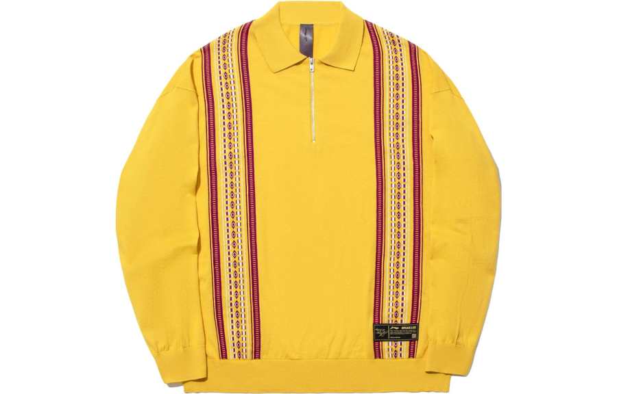 Li-Ning Li Ning x LIXIAOLONG,LIANMINGKUAN Knitwear Unisex Ceylon Yellow