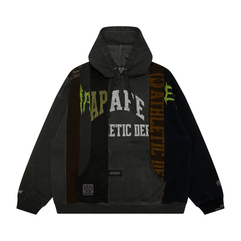 Aape Aape Logo Patchwork Hoodie
