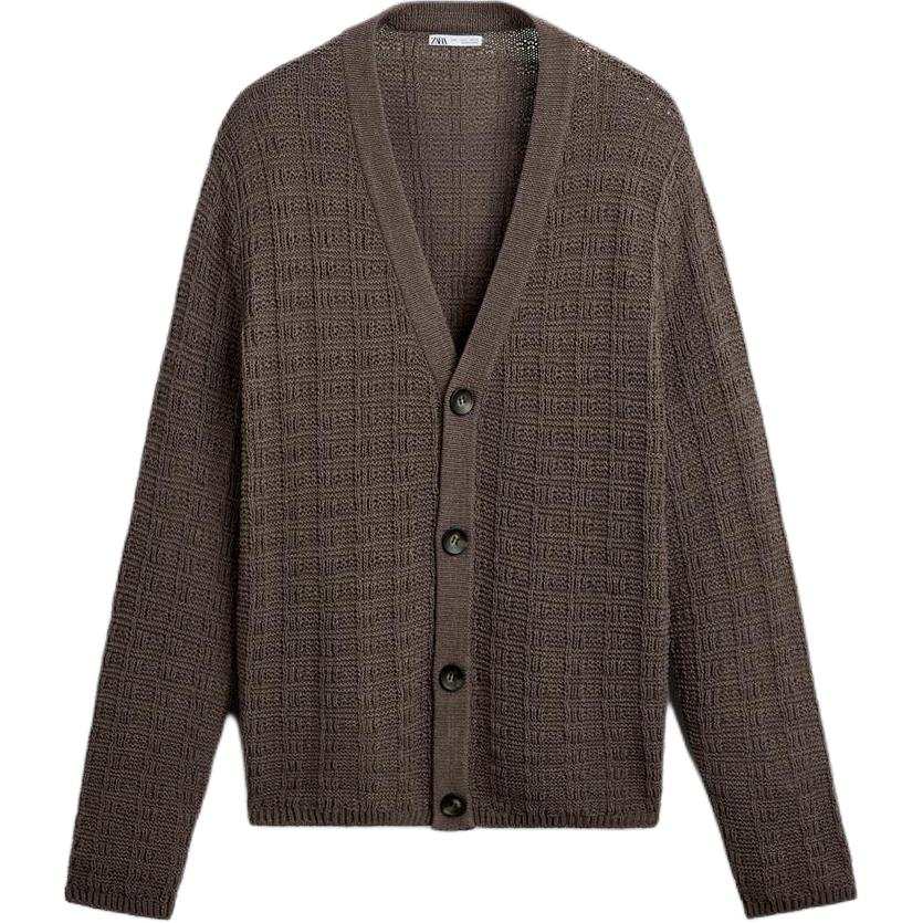 ZARA Knitwear Men Dark Ferret Color