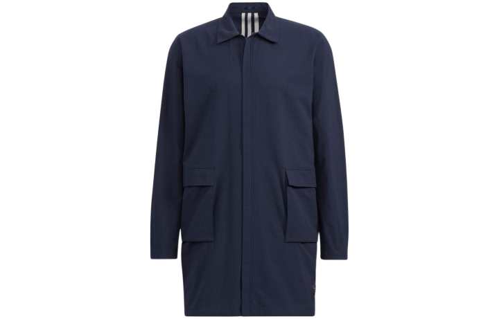 Adidas Adidas Jackets Men's Dark Blue Lapel Moderate Straight Fit