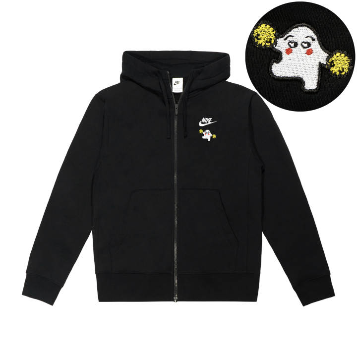 Nike Nike Sweatshirts Unisex Black Hooded Moderate Cardigan