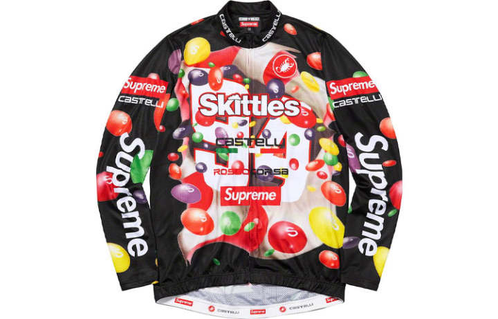 Supreme Supreme x Skittles x Castelli long-sleeve cycling jersey