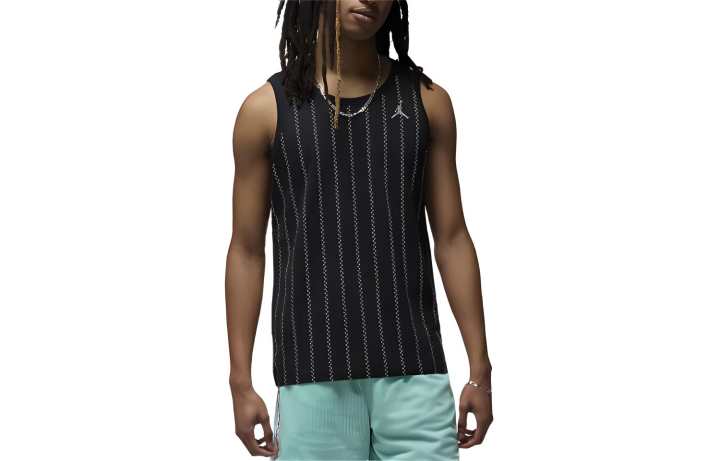 Jordan Jordan Tank Tops Men's Black Crew Neck Moderate Straight Fit