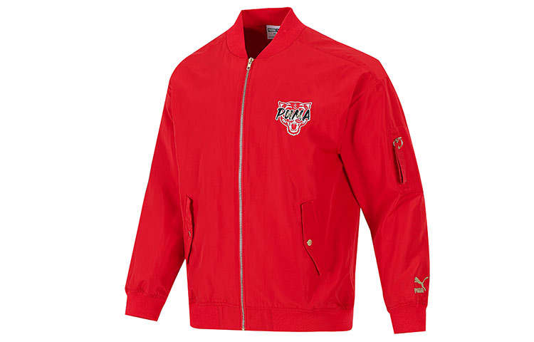 PUMA PUMA Jackets Men's Red Baseball Collar Moderate Other