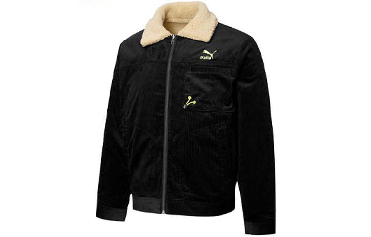 PUMA PUMA Jackets Men's Black Lapel Moderate Other