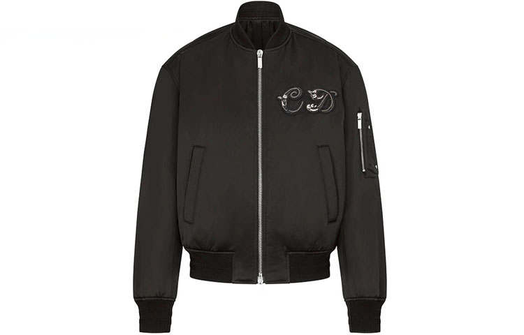 DIOR Quarterly New Products Jackets Men's Black Baseball Collar Moderate Other