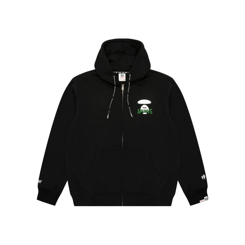 Aape logo-print zip-up hoodie