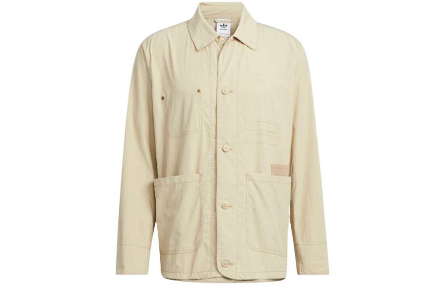 Adidas Originals Jackets Men's Khaki Lapel Moderate Other