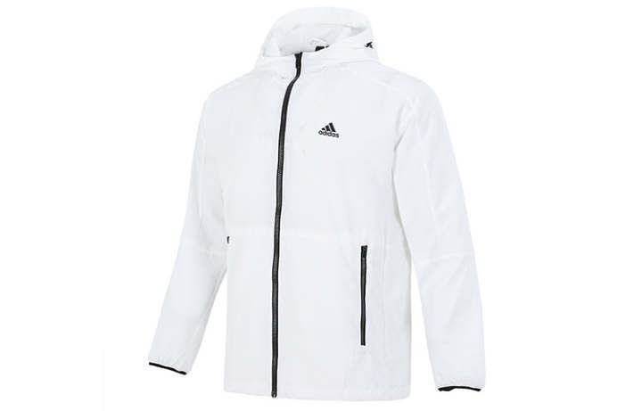 Adidas Adidas Jackets Men's White Hooded Moderate Other