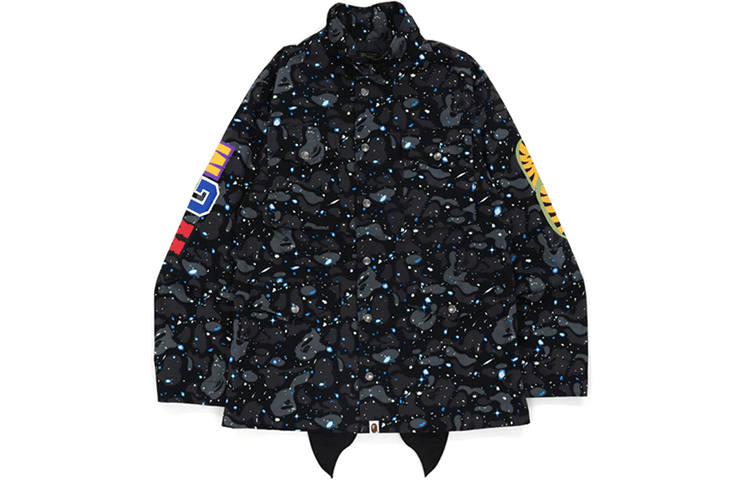 A BATHING APE Bape Space Camo Shark M 65 Jacket