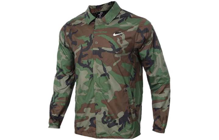 Nike Nike Jackets Men's Army Green Lapel Moderate Other