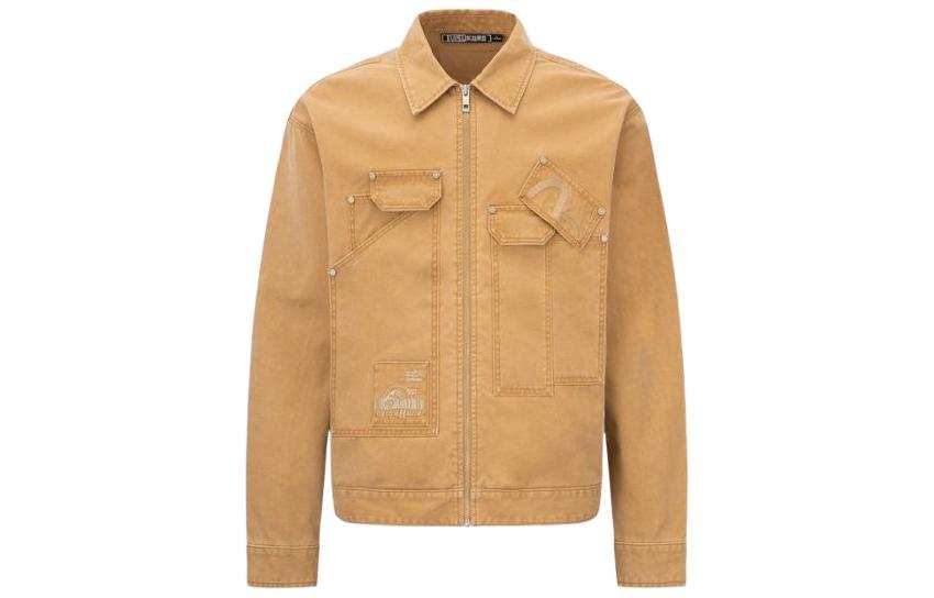 EVISU EVISU Jackets Men's Camel Lapel Moderate Other