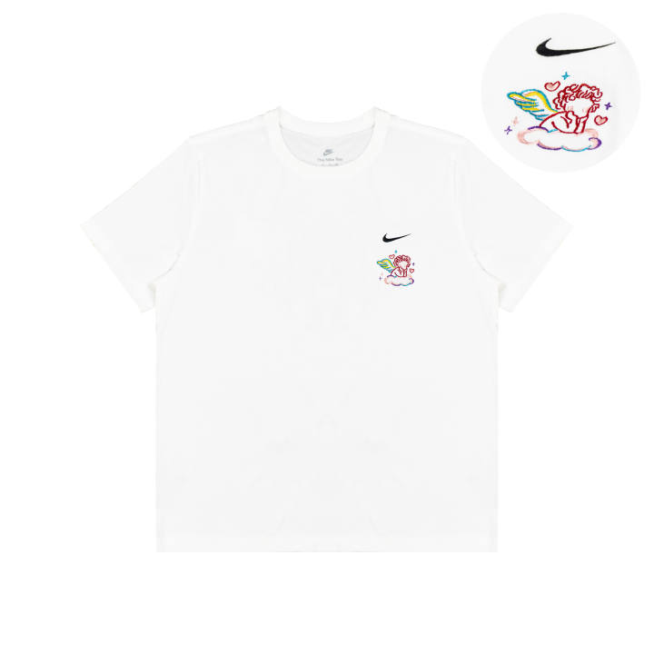 Nike Nike T Shirts Unisex White Crew Neck Moderate Straight Fit