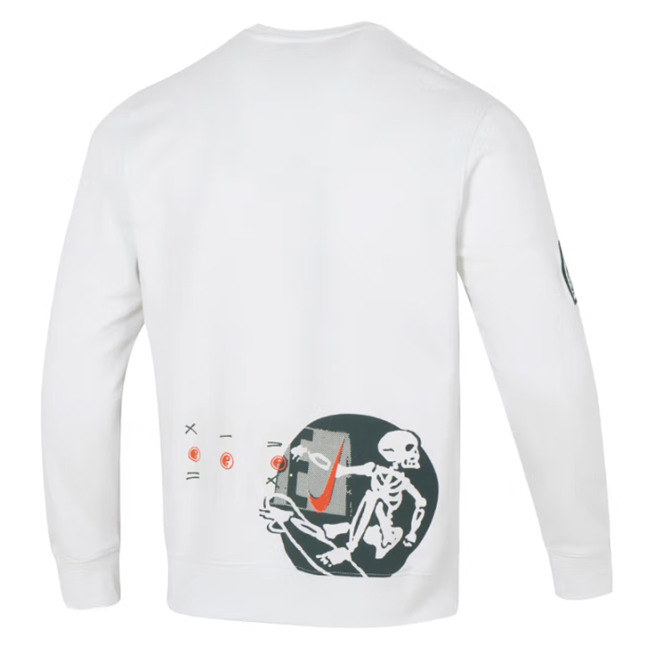 Nike Nike Sweatshirts Men's White Crew Neck Moderate Other