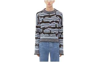 Bottega Veneta All Over Patterned Round Neck Sweater