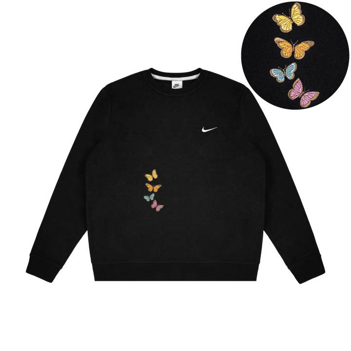 Nike Nike Sweatshirts Unisex Black Crew Neck Moderate Regular