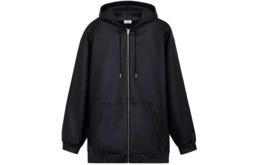 CELINE CELINE Jackets Men's Black Hooded Moderate Other