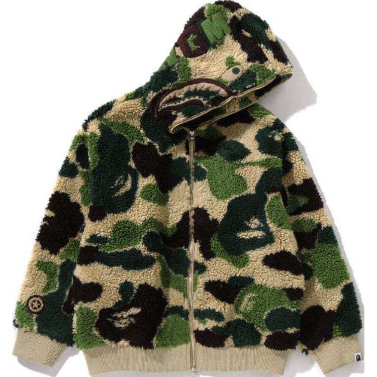 A BATHING APE Abc Camo Boa Shark Relaxed Fit Full Zip Hoodie