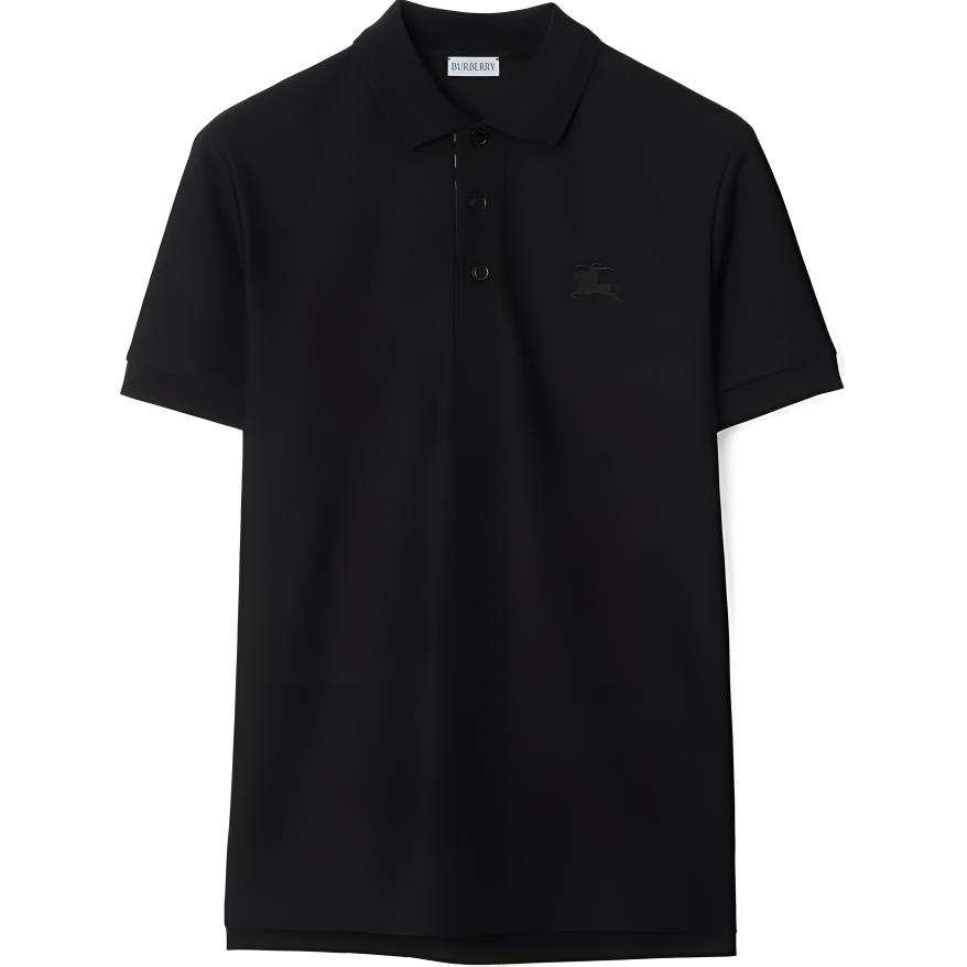 Burberry SS24 Polo Shirt Slim Fit Men's Black