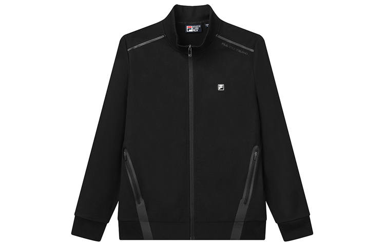 FILA Jackets Men's Jet Black Stand Collar Moderate Other