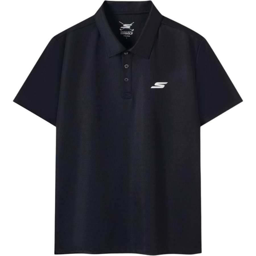 Skechers Polo Shirt Men's Meteorite Black