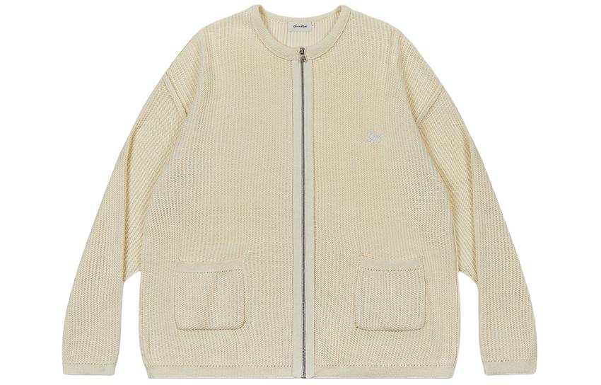 GOOD BAI 916 Knitwear Unisex Crew Neck Moderate Cardigan