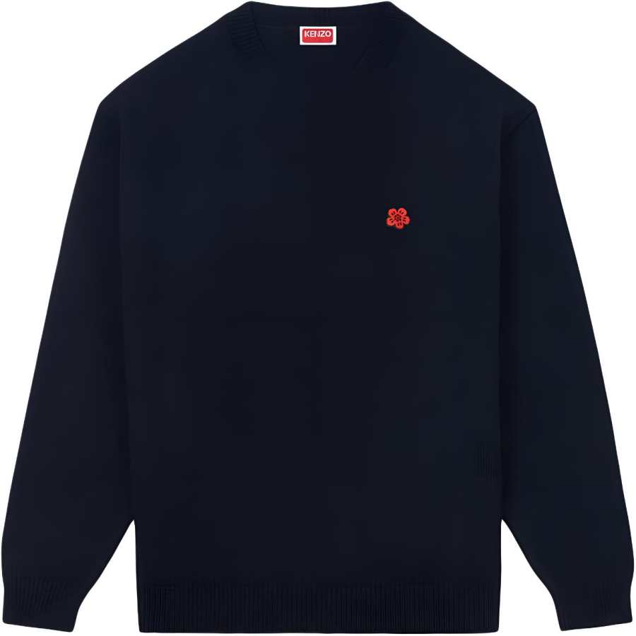 KENZO Boke Flower Embroidered Crew Neck Jumper