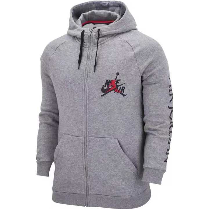 Jordan Jordan Jackets Men's Gray Hooded Thickened Other