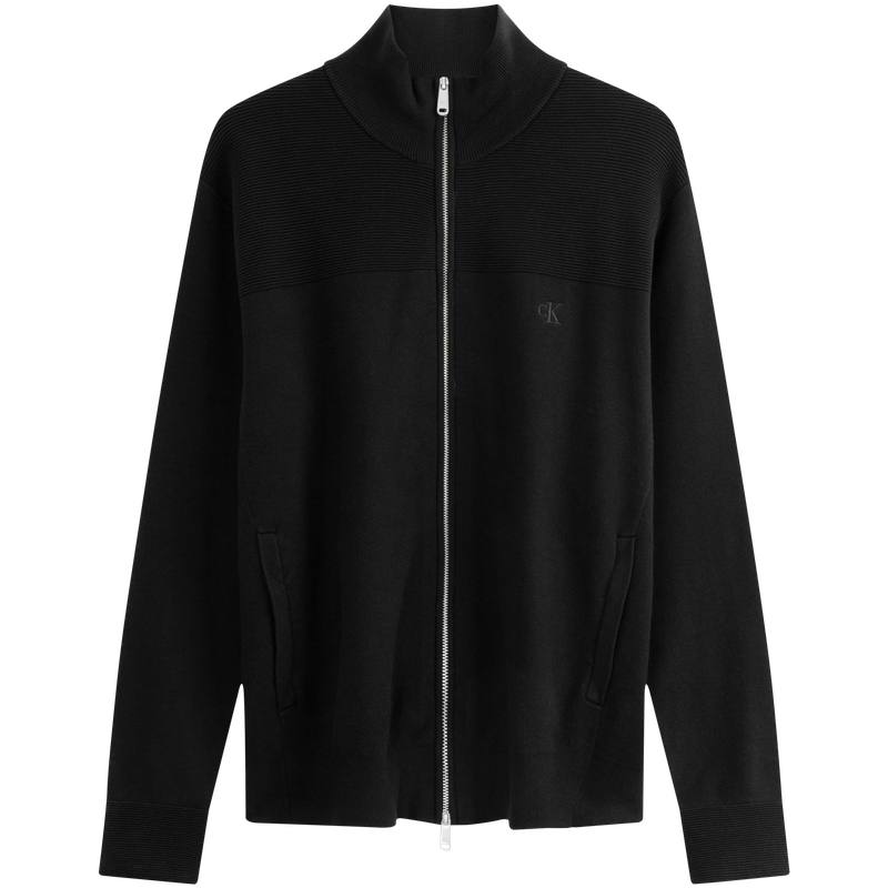 Calvin Klein Knitwear Men's Stand Collar Moderate Cardigan