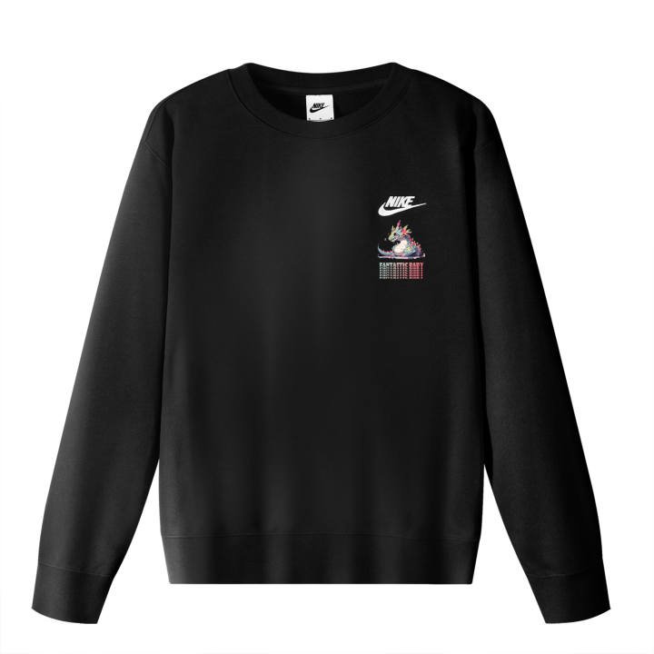 Nike Nike Sweatshirts Men's Black Crew Neck Moderate Regular