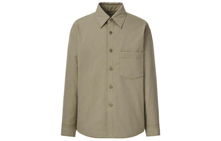 UNIQLO Jackets Men's Khaki Lapel Moderate Other