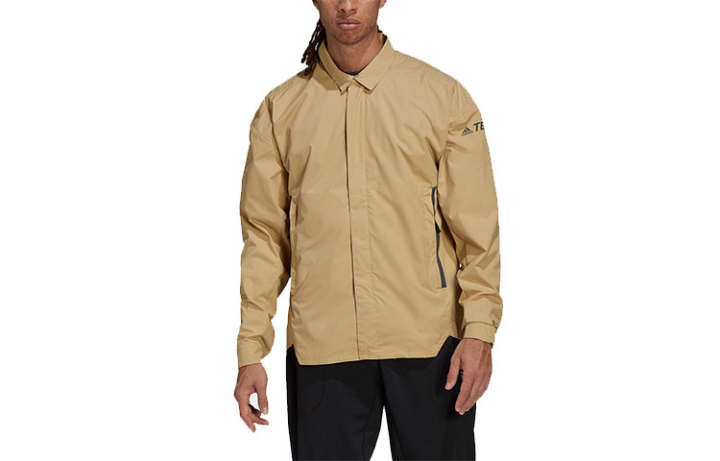 Adidas Adidas MYSHELTER Jackets Men's Khaki Lapel Moderate Other