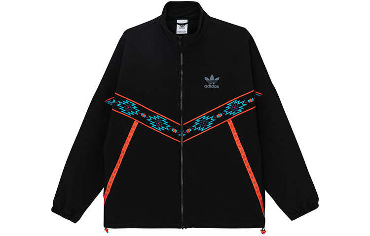 Adidas Originals Jackets Men's Black Stand Collar Moderate Other