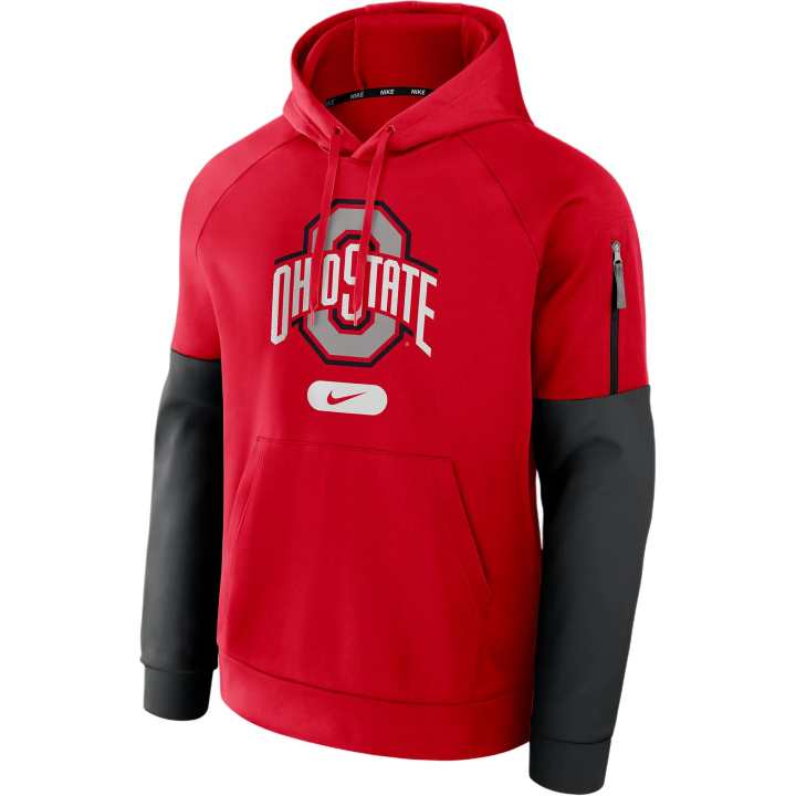 Nike Nike Ohio State Buckeyes Fitness Men’s Nike Therma College Pullover Hoodie