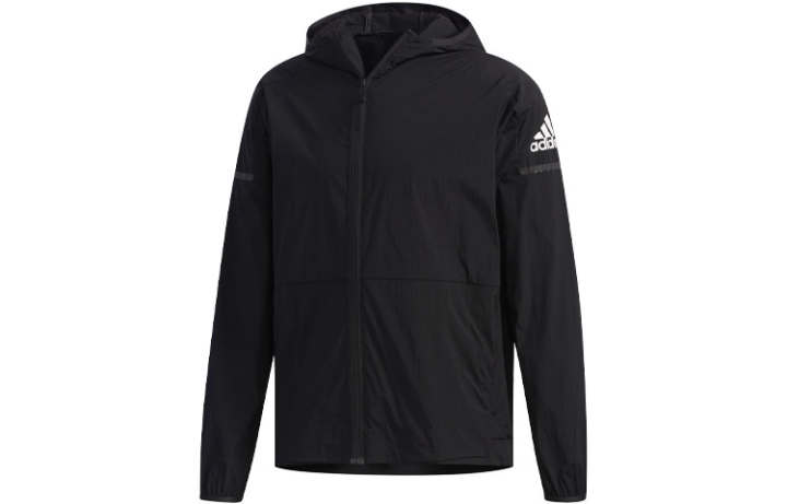 Adidas Adidas Jackets Men's Black Hooded Moderate Instructor