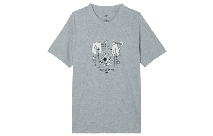 New Balance New Balance T Shirt Men's Silver Gray