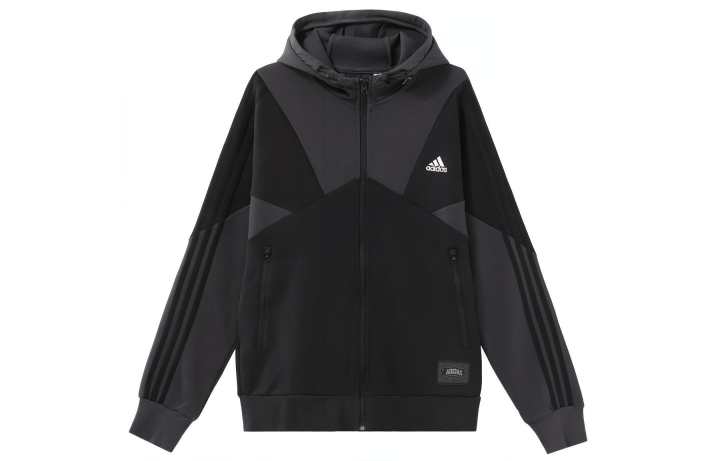 Adidas Adidas Jackets Men's Black Hooded Moderate Other