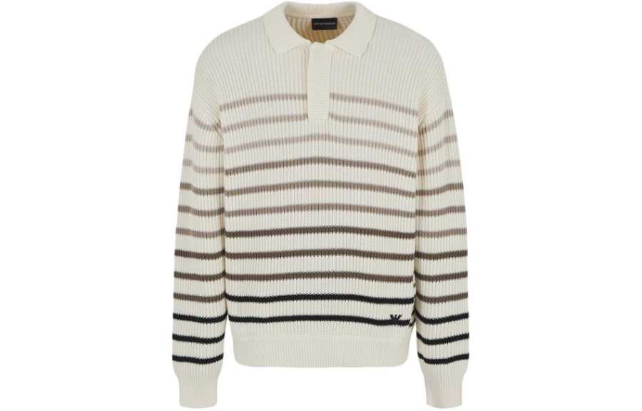 EMPORIO ARMANI EMPORIO ARMANI SS24 Knitwear Men's Ecru