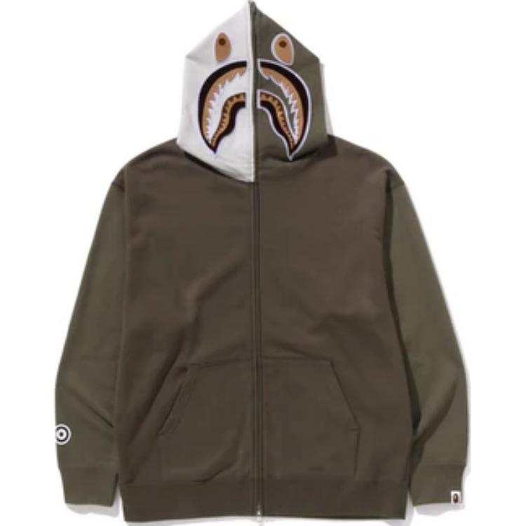 A BATHING APE A Bathing Ape shark-pattern hoodie