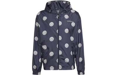 Adidas Originals Jackets Men's Dark Navy Blue Hooded Moderate Other
