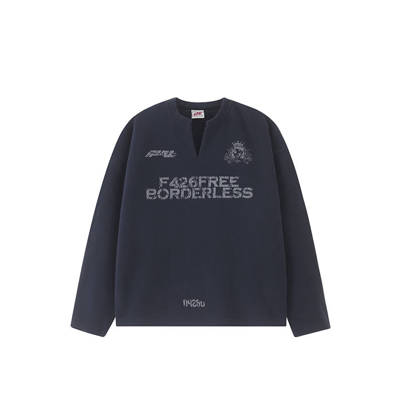 F426 F426 Sweatshirts Unisex V Neck Moderate