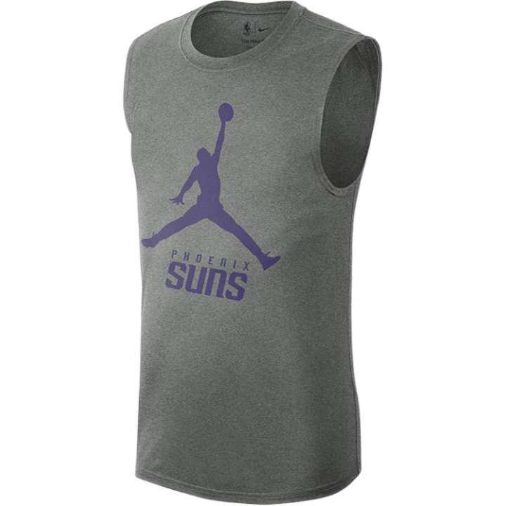 Jordan Jordan Tank Tops Men's Gray Crew Neck Moderate Straight Fit