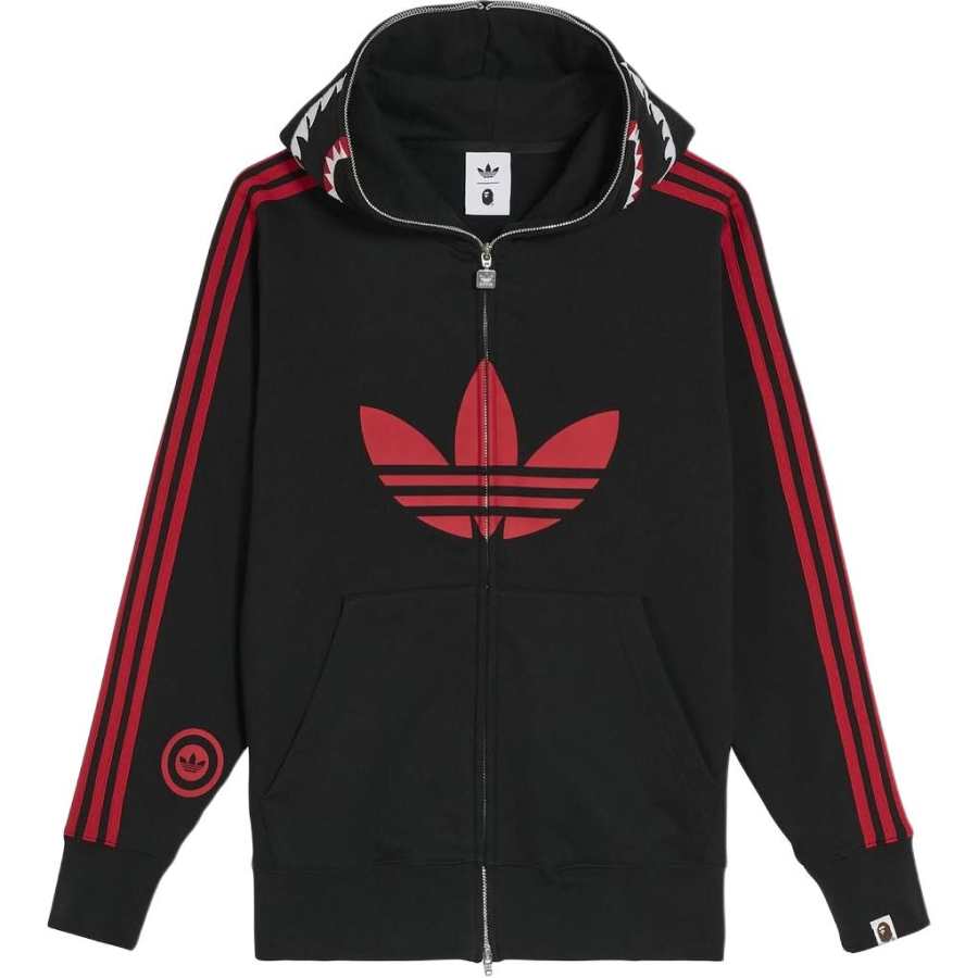Adidas Originals Bape X Adidas Shark Fleece Full Zip Hoodie