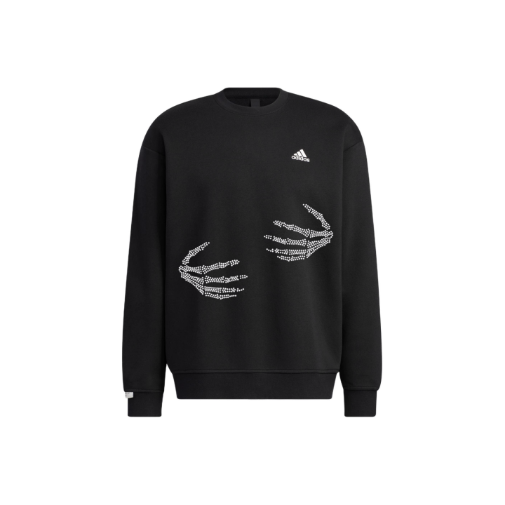 Adidas Adidas Sweatshirts Unisex Black Crew Neck Moderate Regular